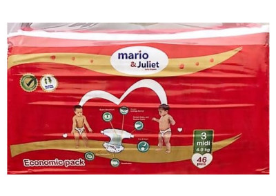 Mario and Juliet Baby Diapers